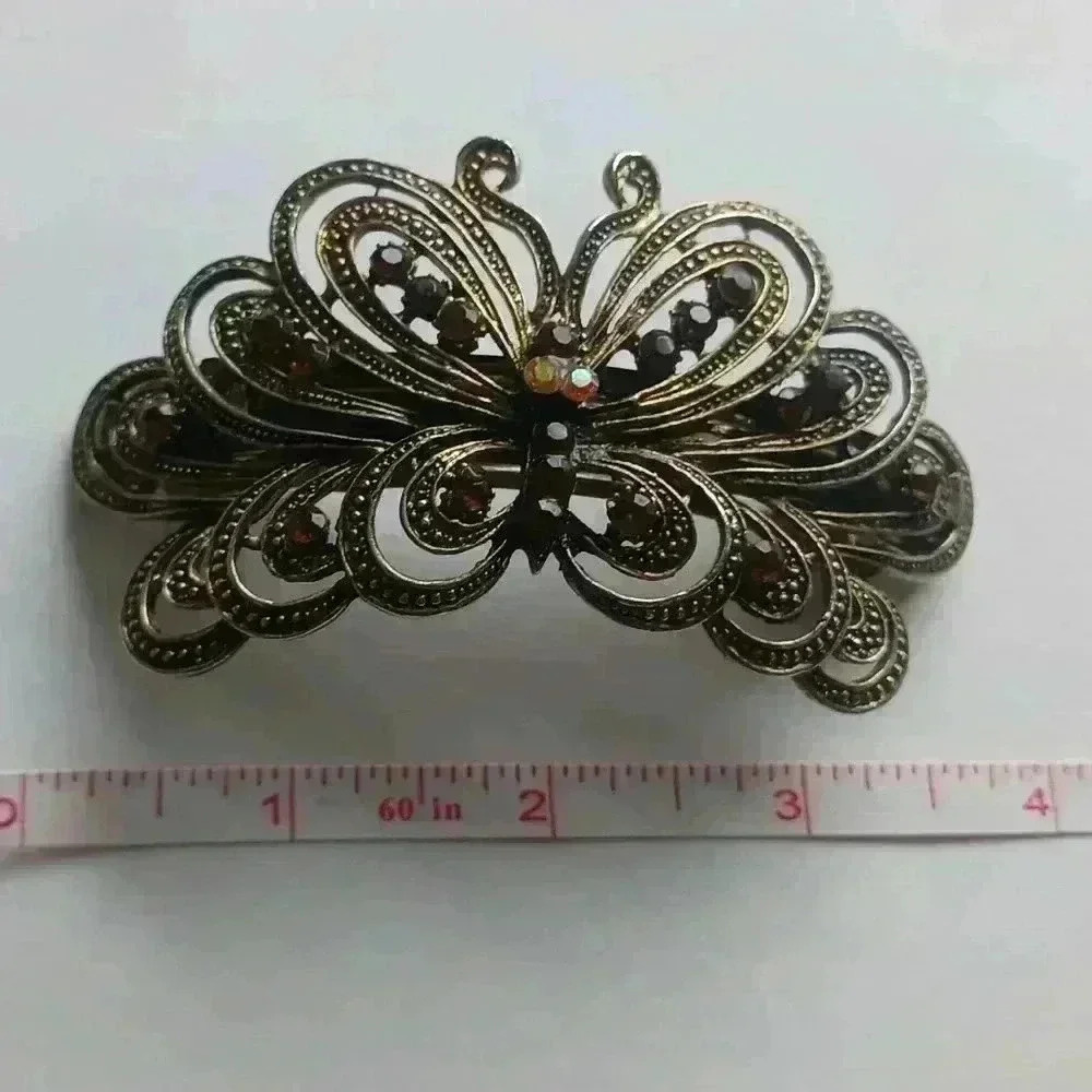 Vintage Butterfly Barette - Picture 8 of 9